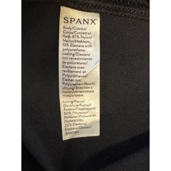 Spanx Black‎ Liquid Faux-Leather Leggings Size M Style 2437 Spanxshape Stretch - Picture 11 of 12